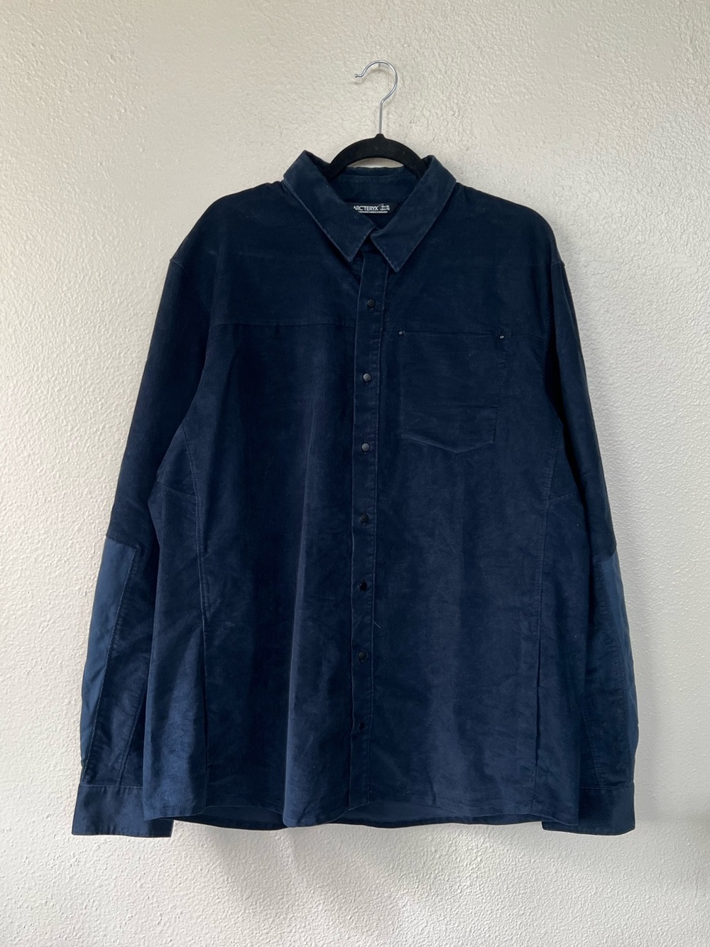 Arc'teryx Men's Merlon Corduroy Navy Blue Button-Down Shirt size XL